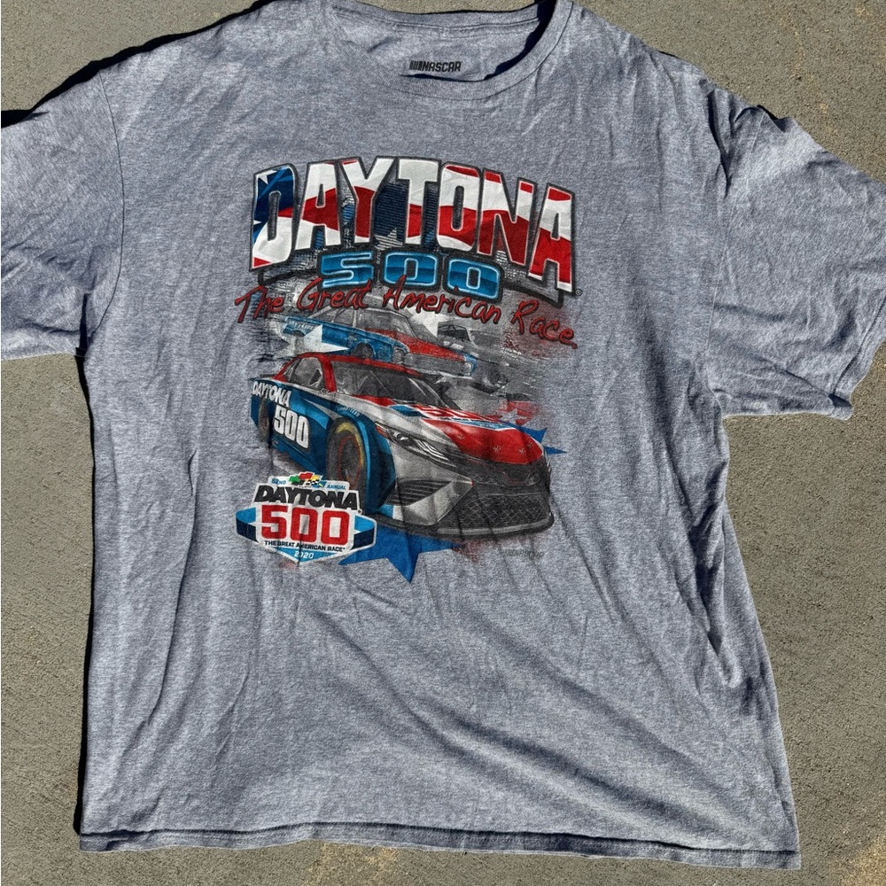 Nascar Gray Logo T-Shirt